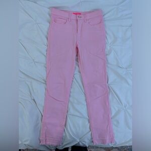 Lilly Pulitzer Mid Rise Pink Jeans